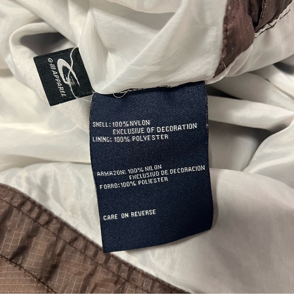 G-III Sports Carl Banks Mens Quarter Zip Hooded Windbreaker Jacket Large Cowboy - Picture 8 of 12